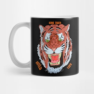 king cat tiger Mug